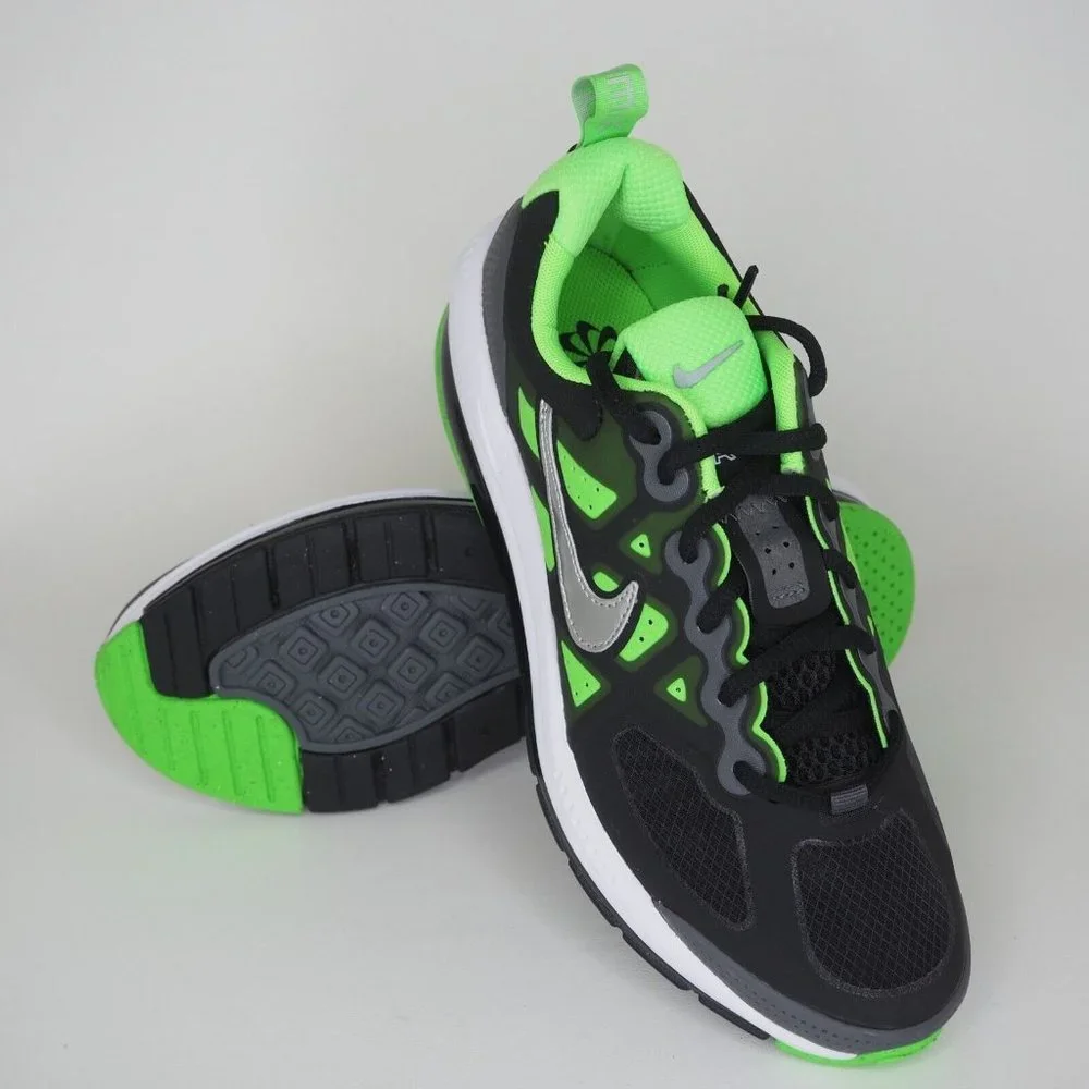 Nike Air Max Genome GS Boys Shoes Running Black Sneakers - Picture 9 of 11